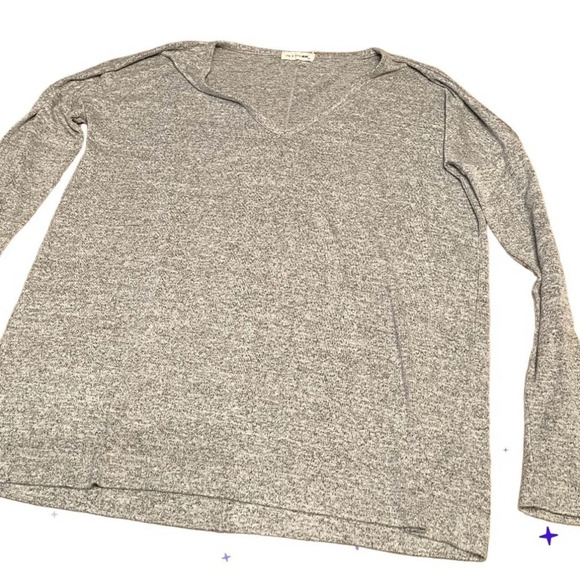 Rag & Bone rayon/polyester blend Heather grey shirt, size Large - Picture 1 of 4